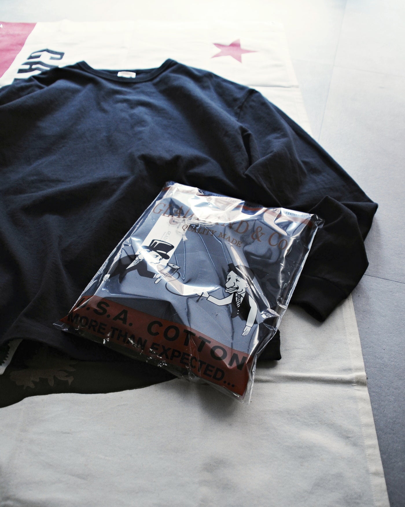 GLADHAND & Co. | HEAVY WEIGHT BINDER NECK L/S T-SHIRTS - Black