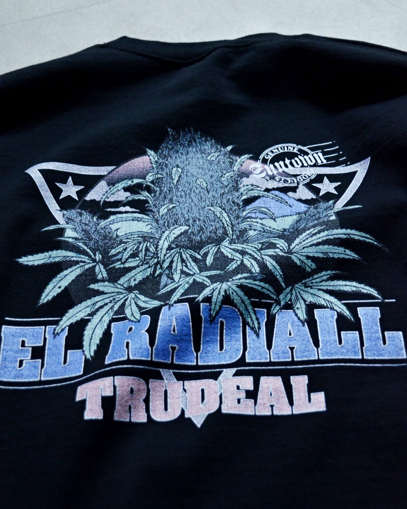 RADIALL | TRUE DEAL POT - CREW NECK SWEATSHIRT L/S - Black