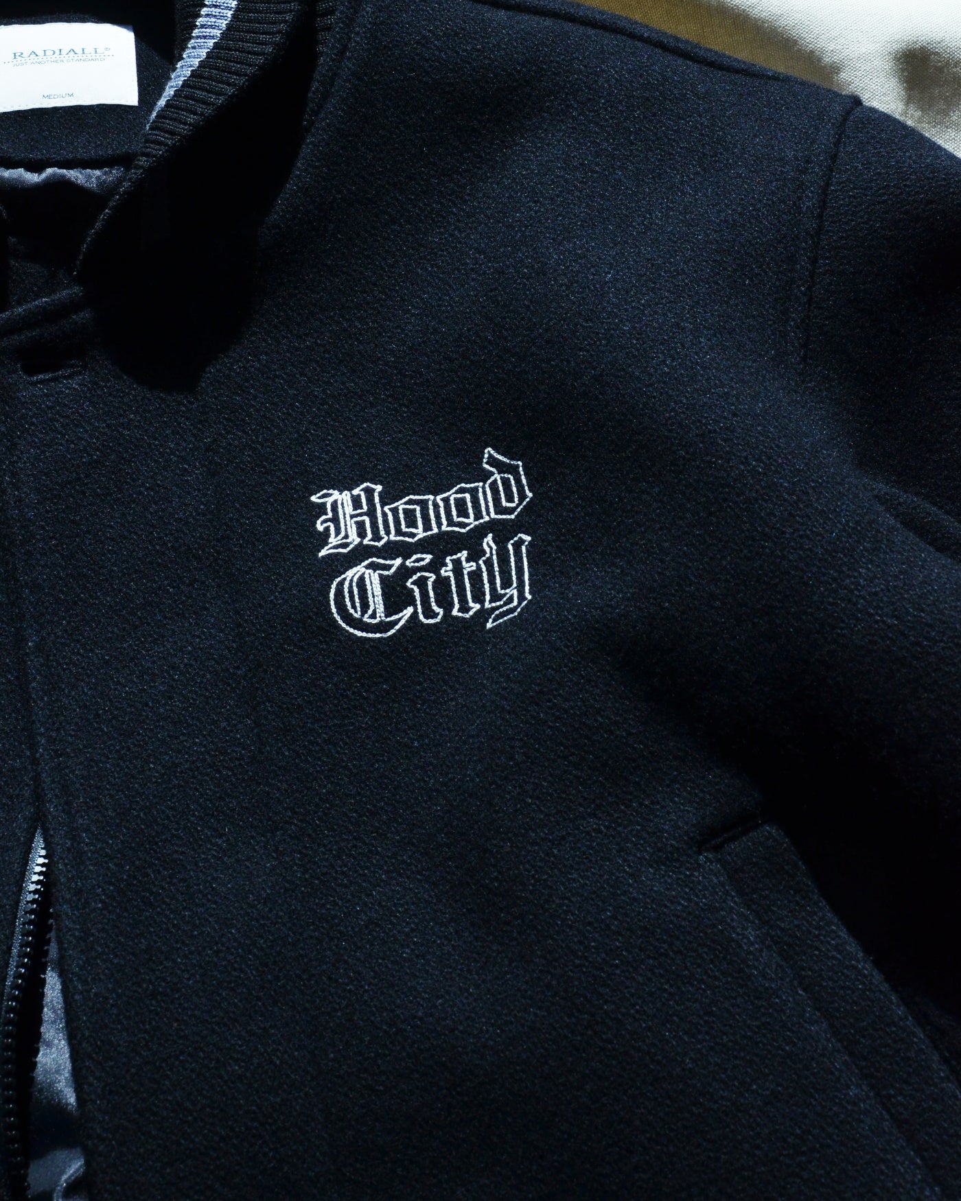 RADIALL | HOOD CITY - VARSITY JACKET - Black