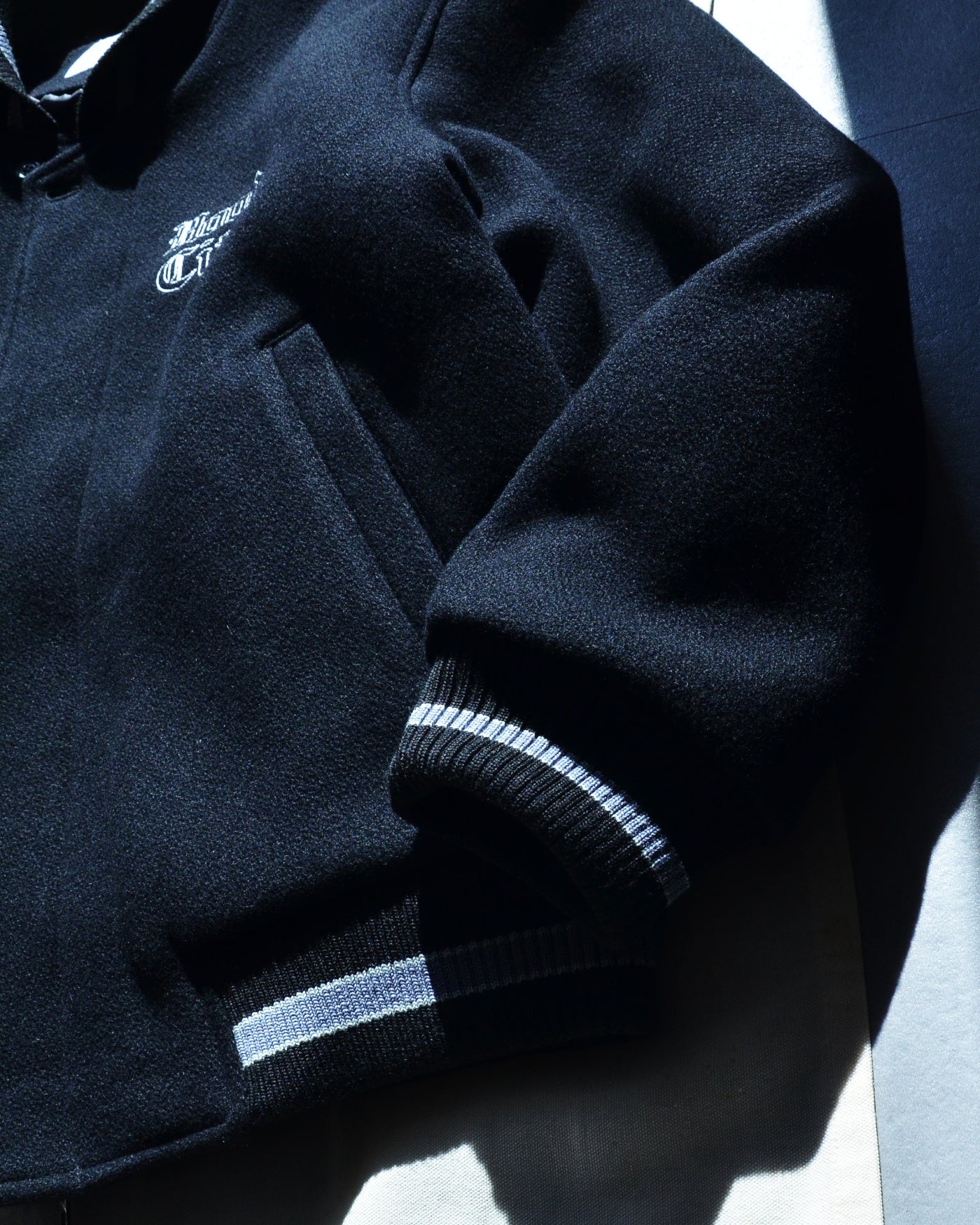 RADIALL | HOOD CITY - VARSITY JACKET - Black