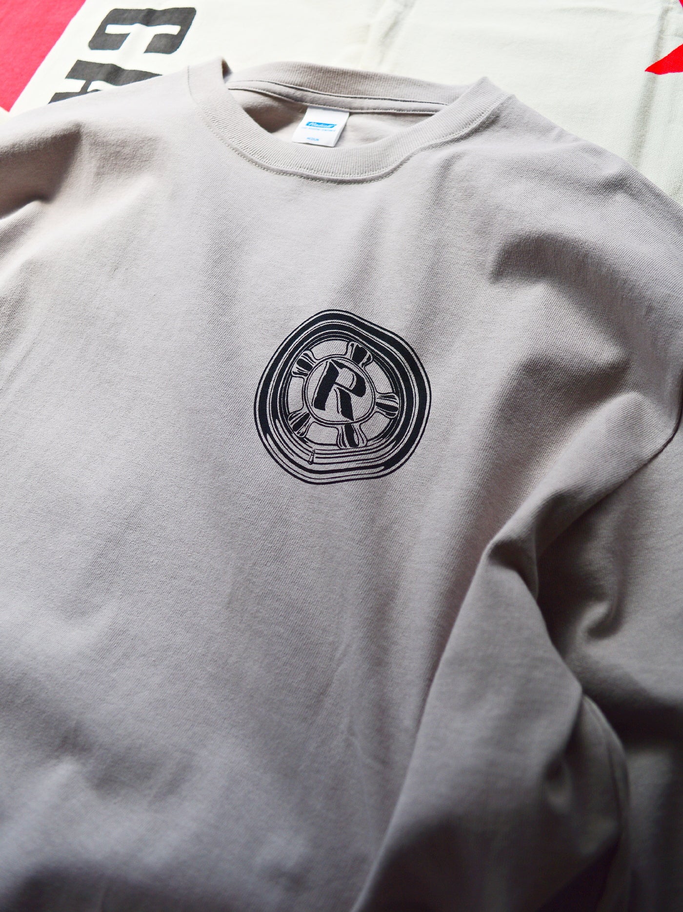 RADIALL | Choju Giga - CREW NECK T-SHIRT L/S - Taupe