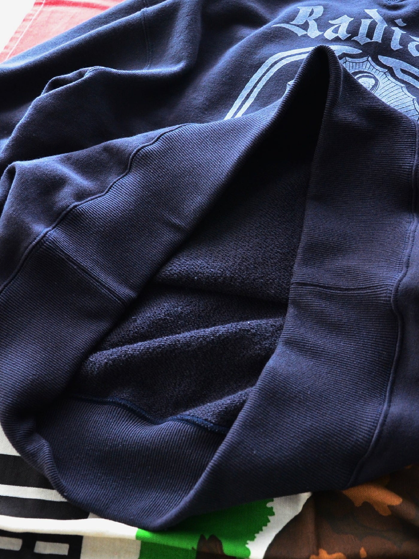 【10.25 (Sat) 12:00 Release】RADIALL | Boulevard - LOOPWHEEL CREW NECK SWEATSHIRT L/S - Ink Black