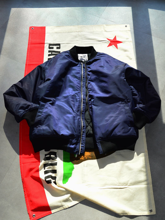 【11.2 (Sun) 12:00 Release】WAX | Bomber Jacket - Navy