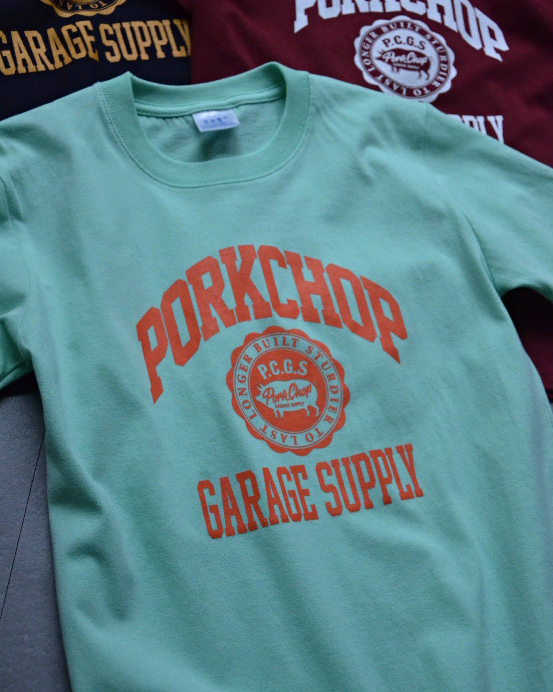 PORKCHOP | 2nd COLLEGE TEE for Kids - Melon