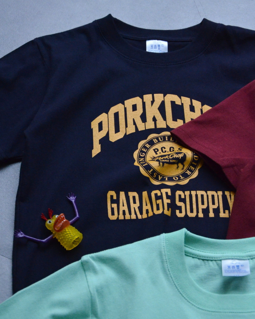 PORKCHOP | 2nd COLLEGE TEE for Kids - Navy