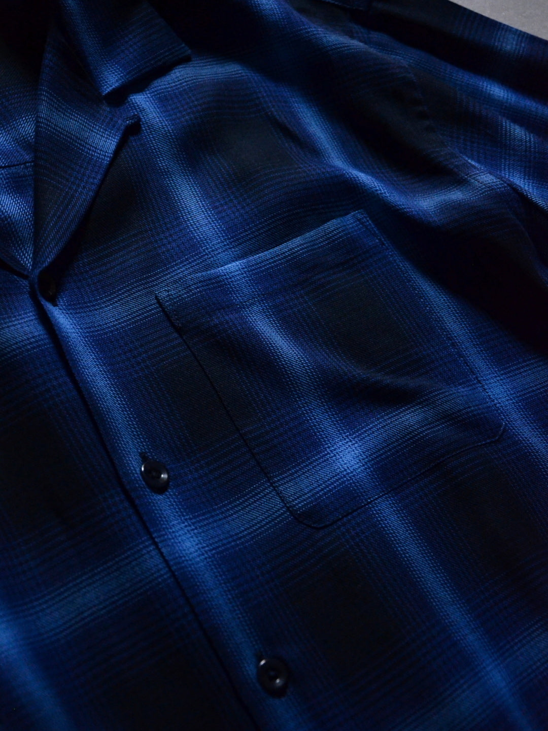 RADIALL | EASY - OPEN COLLARED SHIRT S/S - Midnight Navy