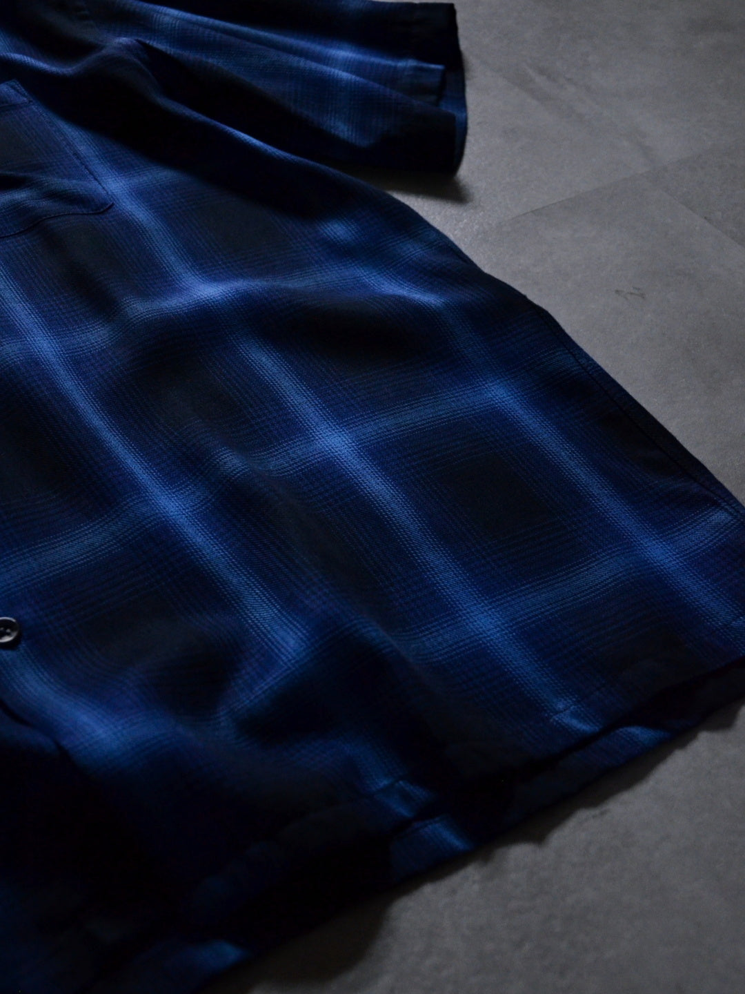 RADIALL | EASY - OPEN COLLARED SHIRT S/S - Midnight Navy