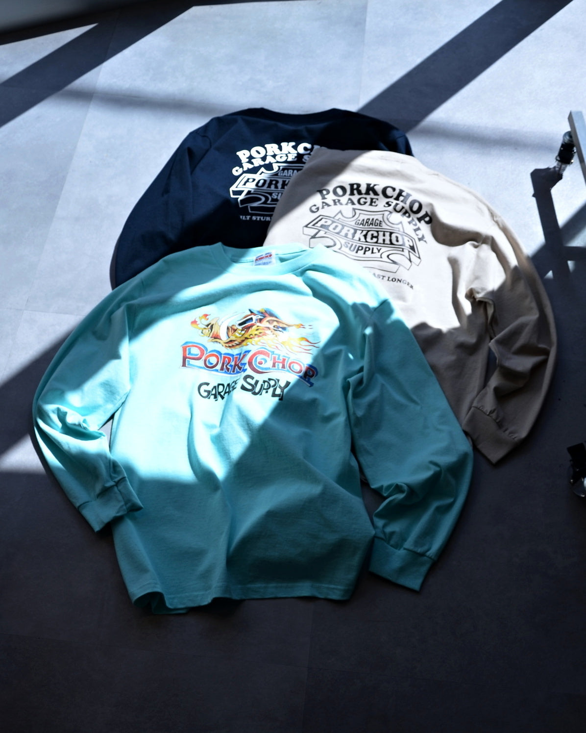 PORKCHOP | WILD PORK L/S TEE - Sand