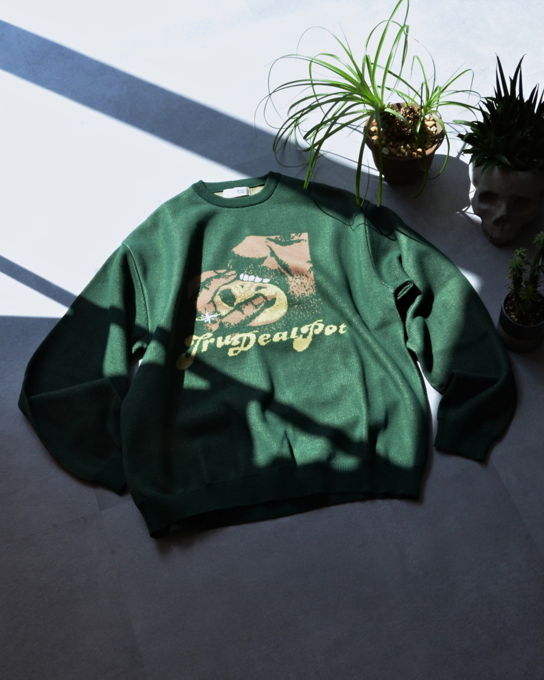 RADIALL | COOKIE - CREW NECK SWEATER L/S - Forest Green