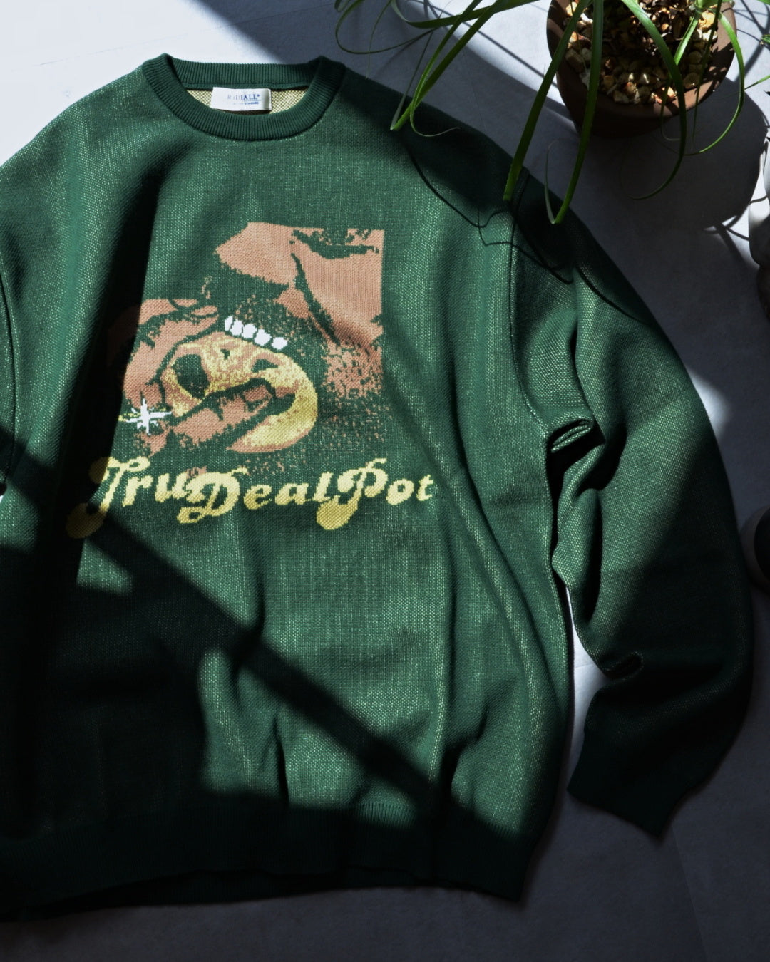 RADIALL | COOKIE - CREW NECK SWEATER L/S - Forest Green