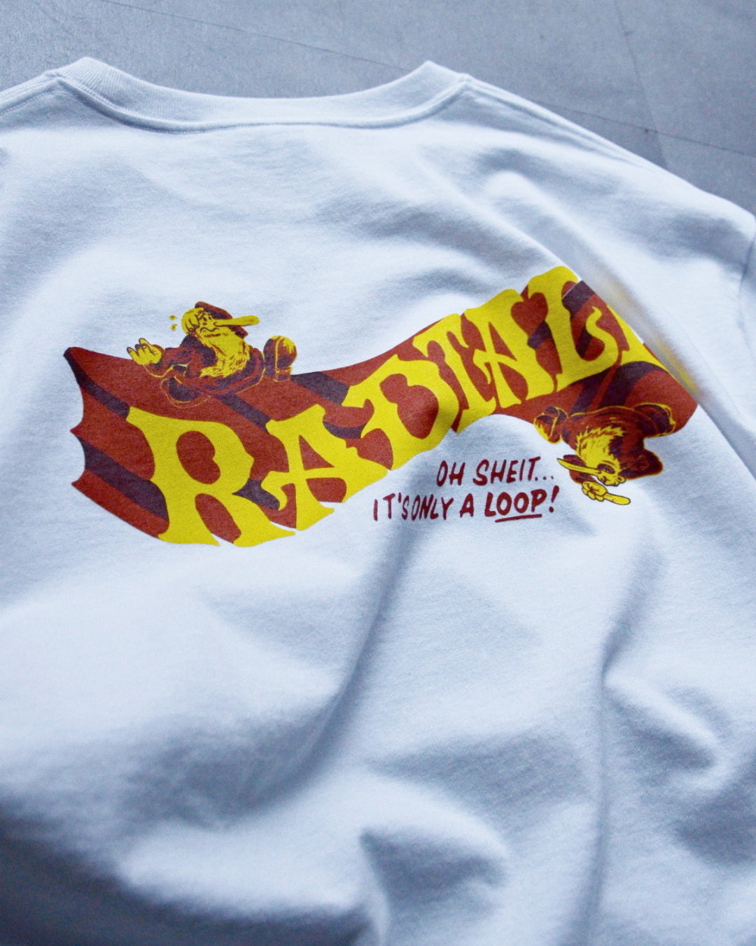 RADIALL | LO-N-SLO - CREW NECK T-SHIRT L/S - White