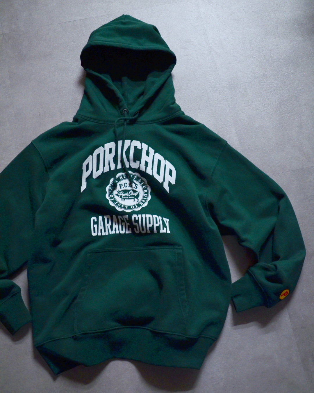 PORKCHOP | 2nd COLLEGE HOODIE - Forest Green