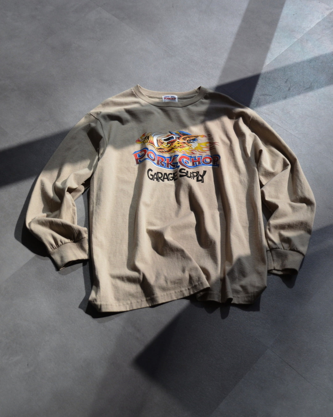 PORKCHOP | WILD PORK L/S TEE - Sand
