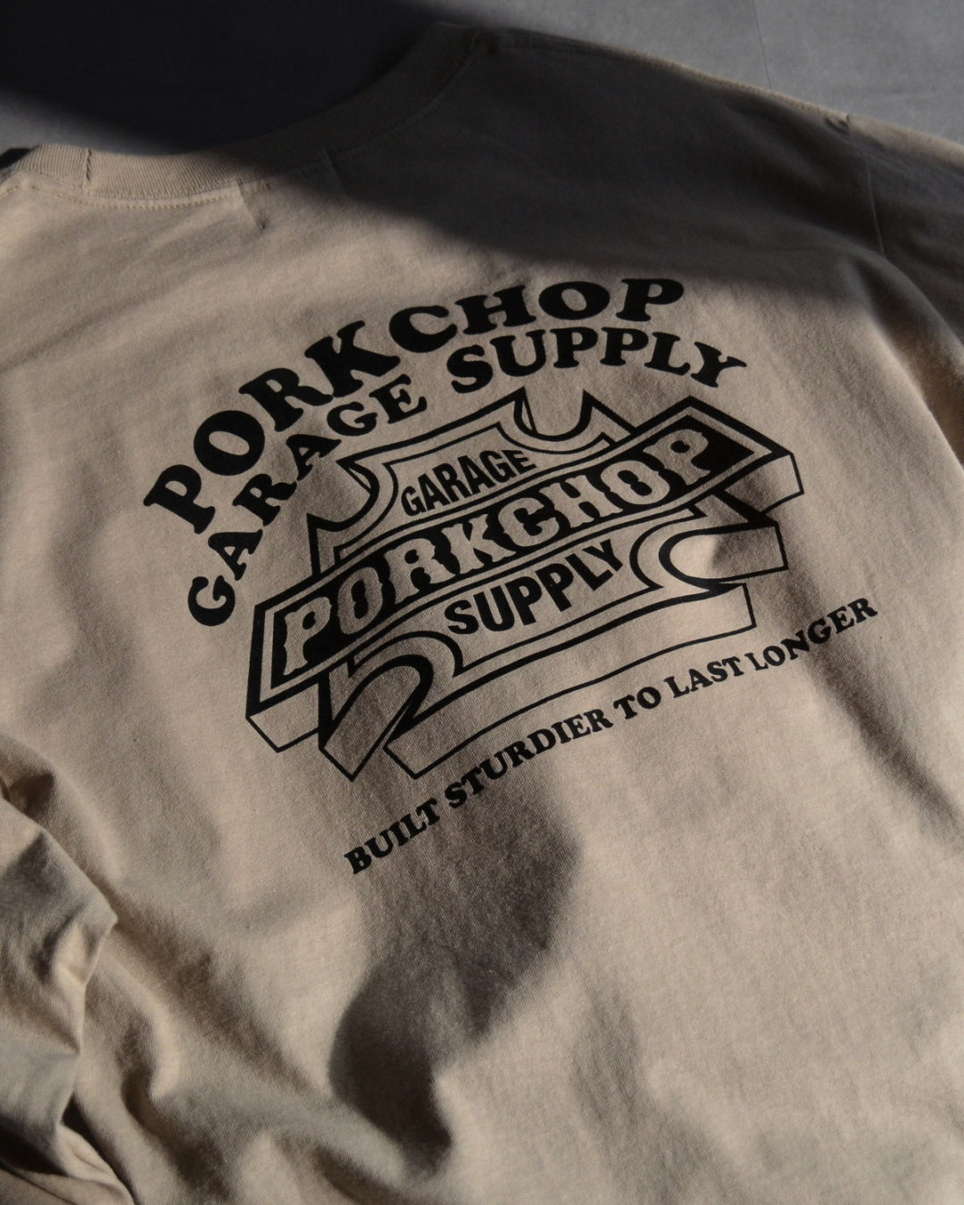 PORKCHOP | WILD PORK L/S TEE - Sand