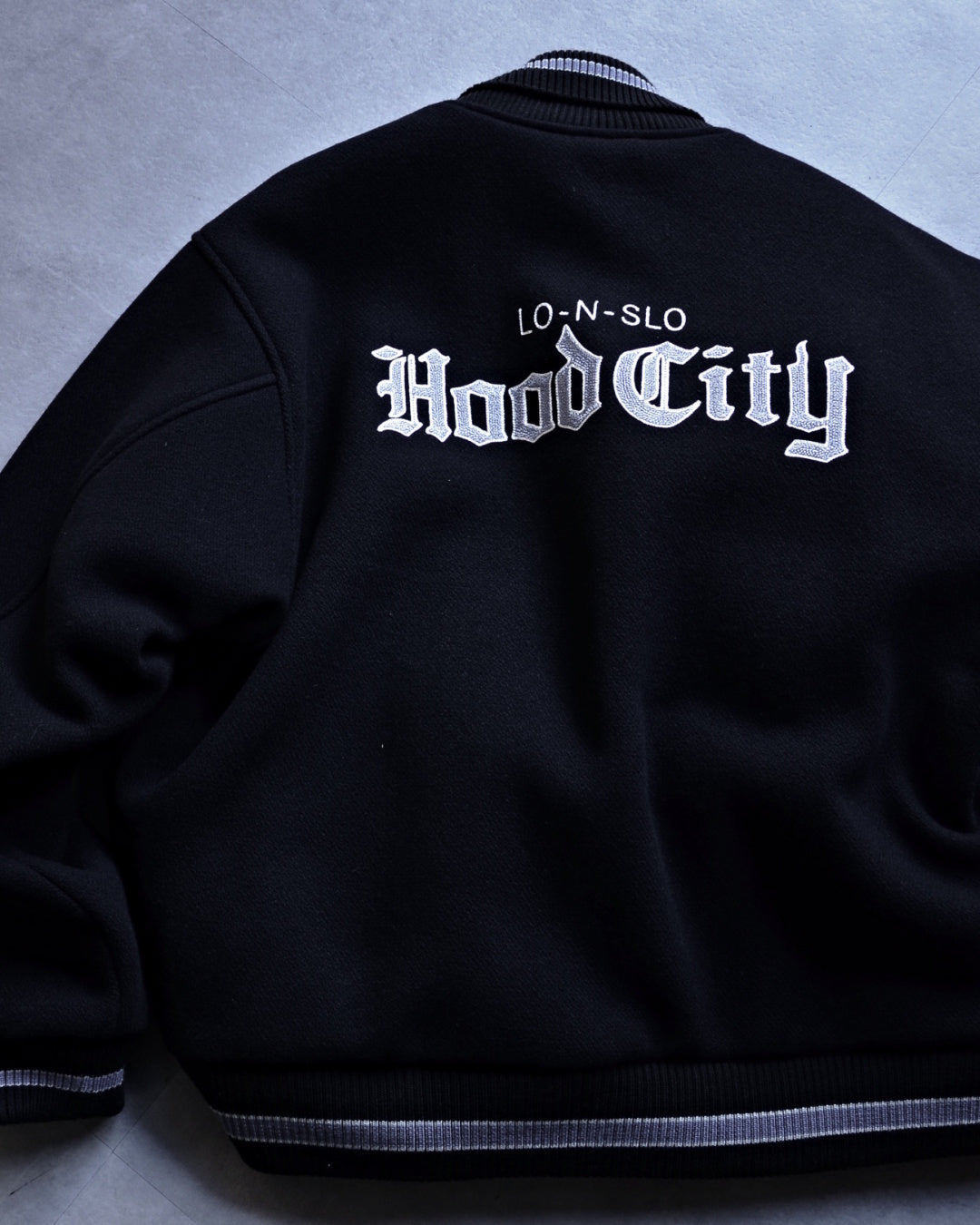 RADIALL | HOOD CITY - VARSITY JACKET - Black