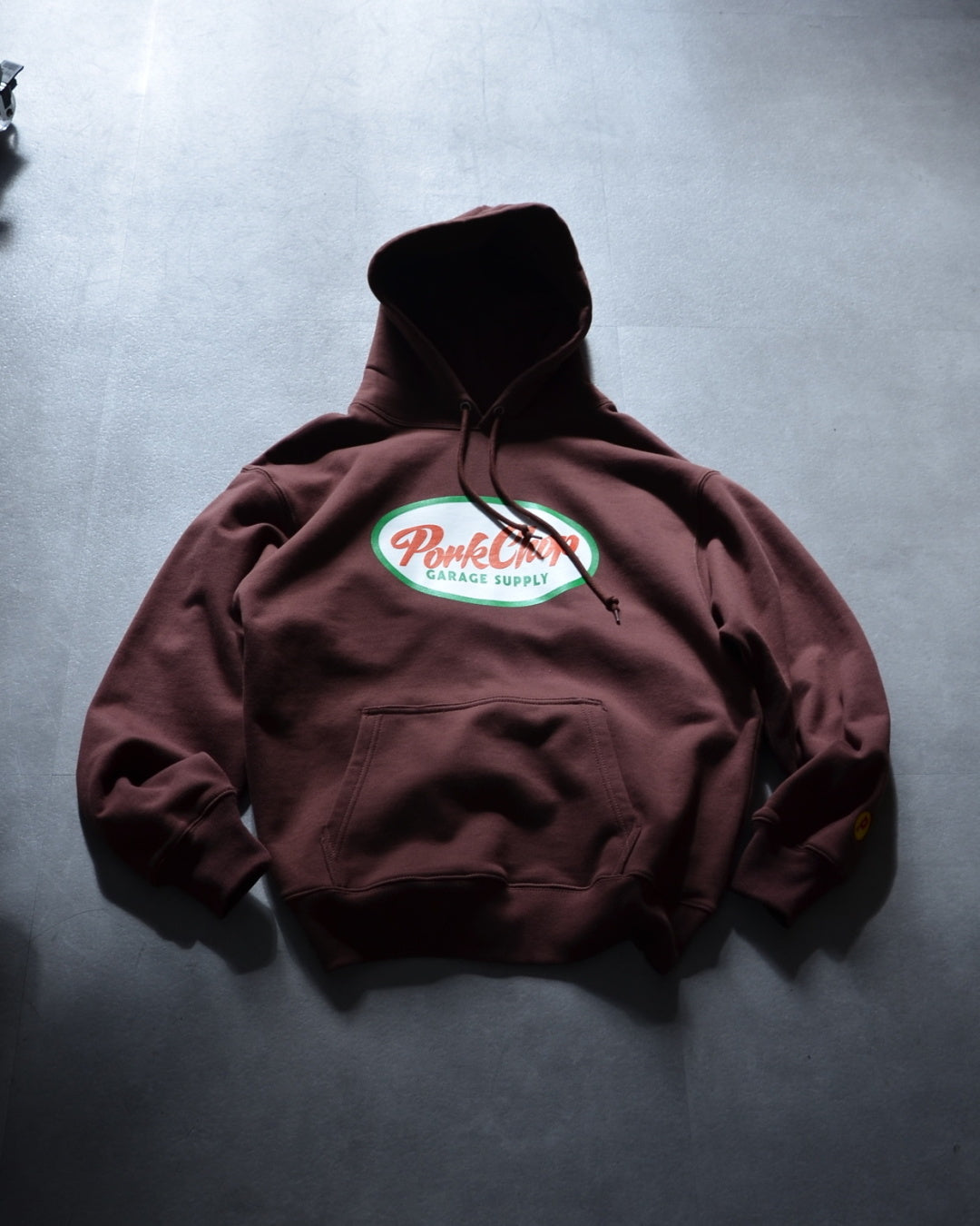 PORKCHOP | 2nd OVAL HOODIE - Brown