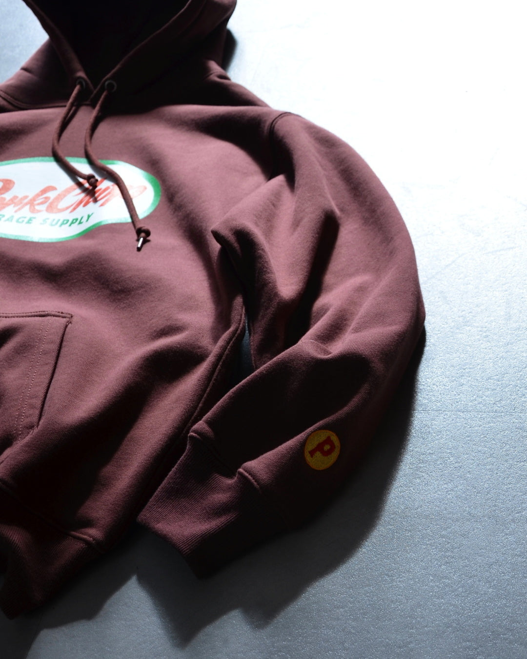 PORKCHOP | 2nd OVAL HOODIE - Brown