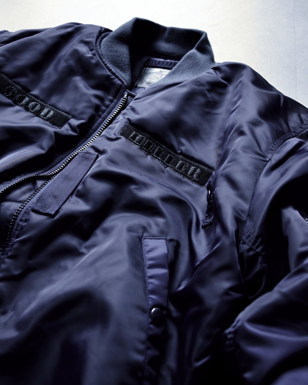 GOOD HELLER | GH WAPPEN MA-1 FLIGHT JACKET - Dark Navy