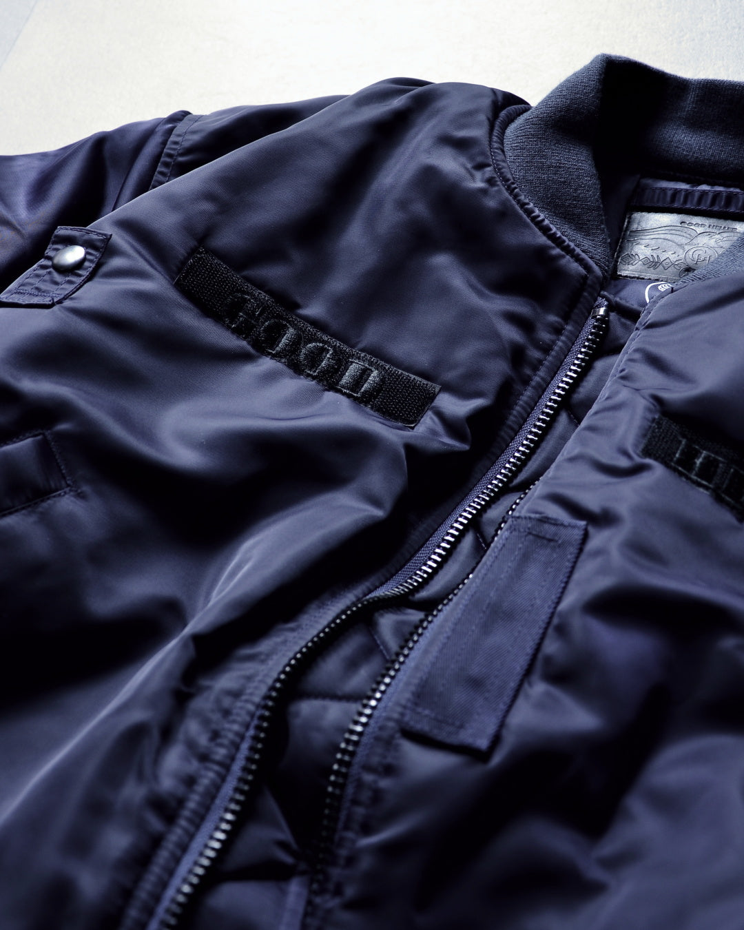GOOD HELLER | GH WAPPEN MA-1 FLIGHT JACKET - Dark Navy
