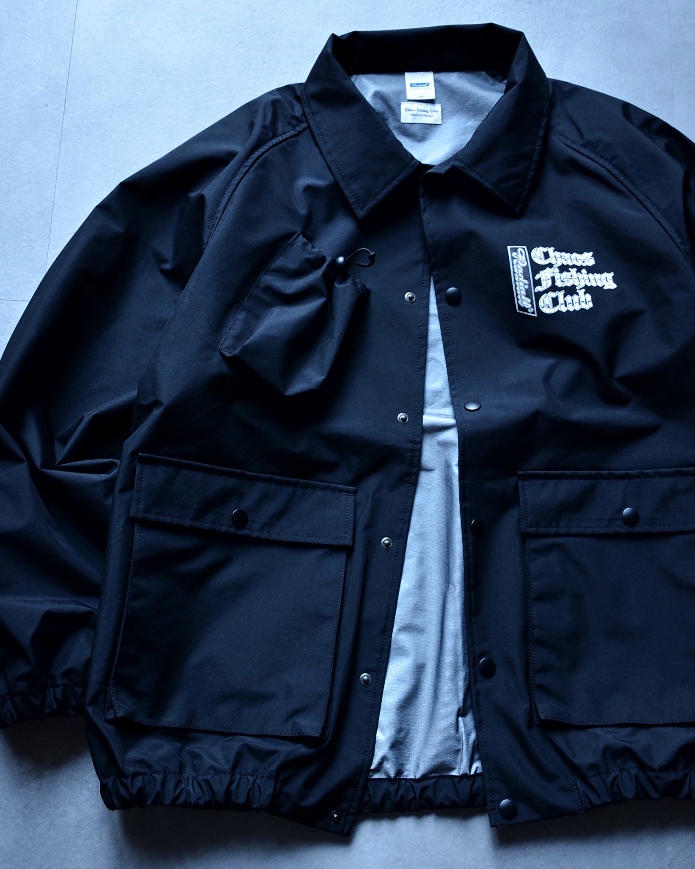 RADIALL | CHROME LETTERS - WINDBREAKER JACKET - Black