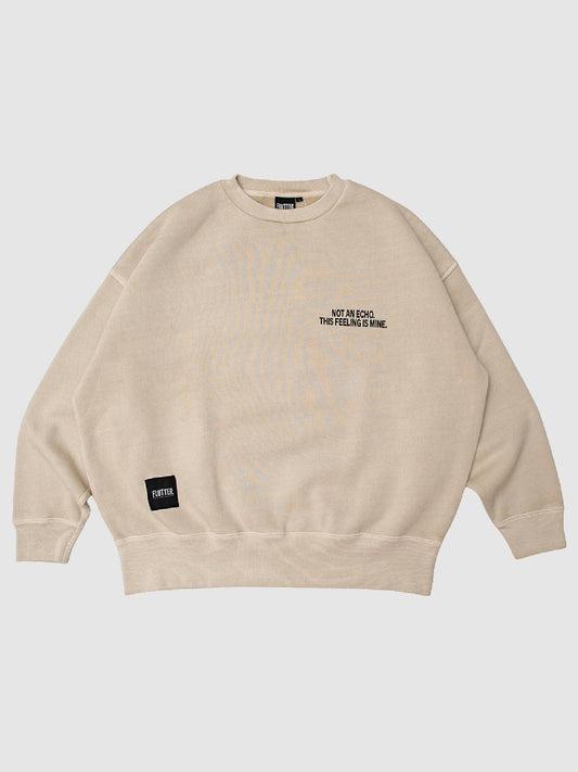 【2.7 (Sat) 12:00 Release】FLUTTER | Double Dyeing B/S Sweat - Sand