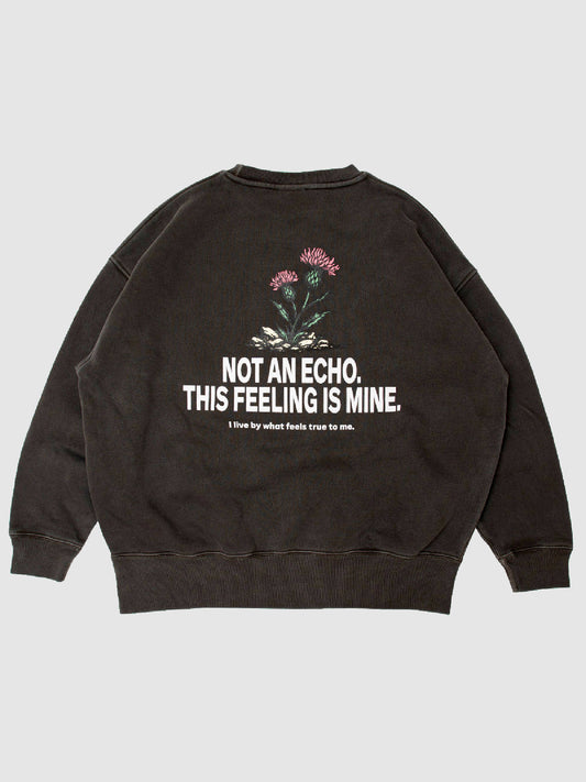 【2.7 (Sat) 12:00 Release】FLUTTER | Double Dyeing B/S Sweat - Sumi