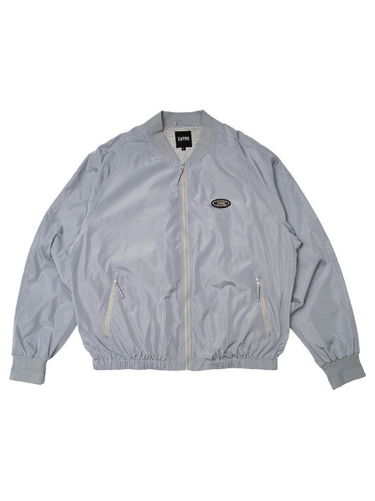 【2.14 (Sat) 12:00 Release】FLUTTER | OG Logo Bomber Jacket - Silver Gary