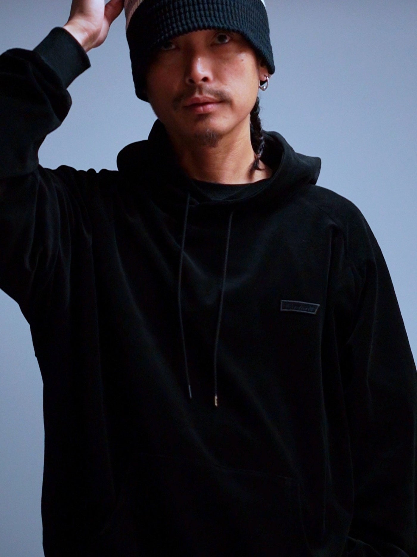 RADIALL | FLAGS - HOODIE SWEATSHIRT L/S - Black