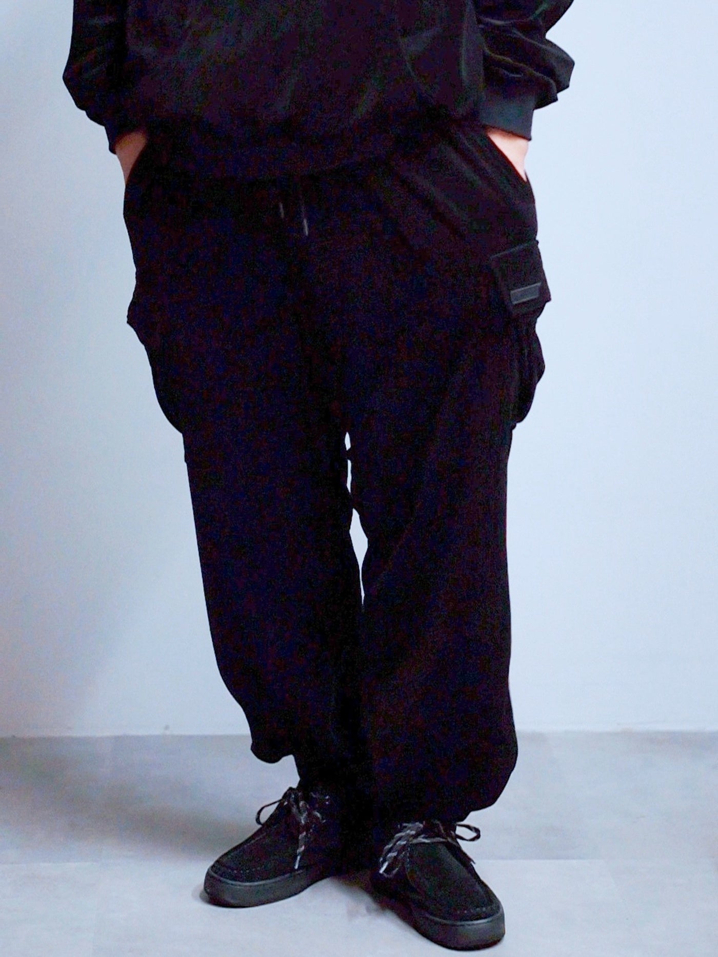 RADIALL | FLAGS - CARGO TRACK PANTS - Black
