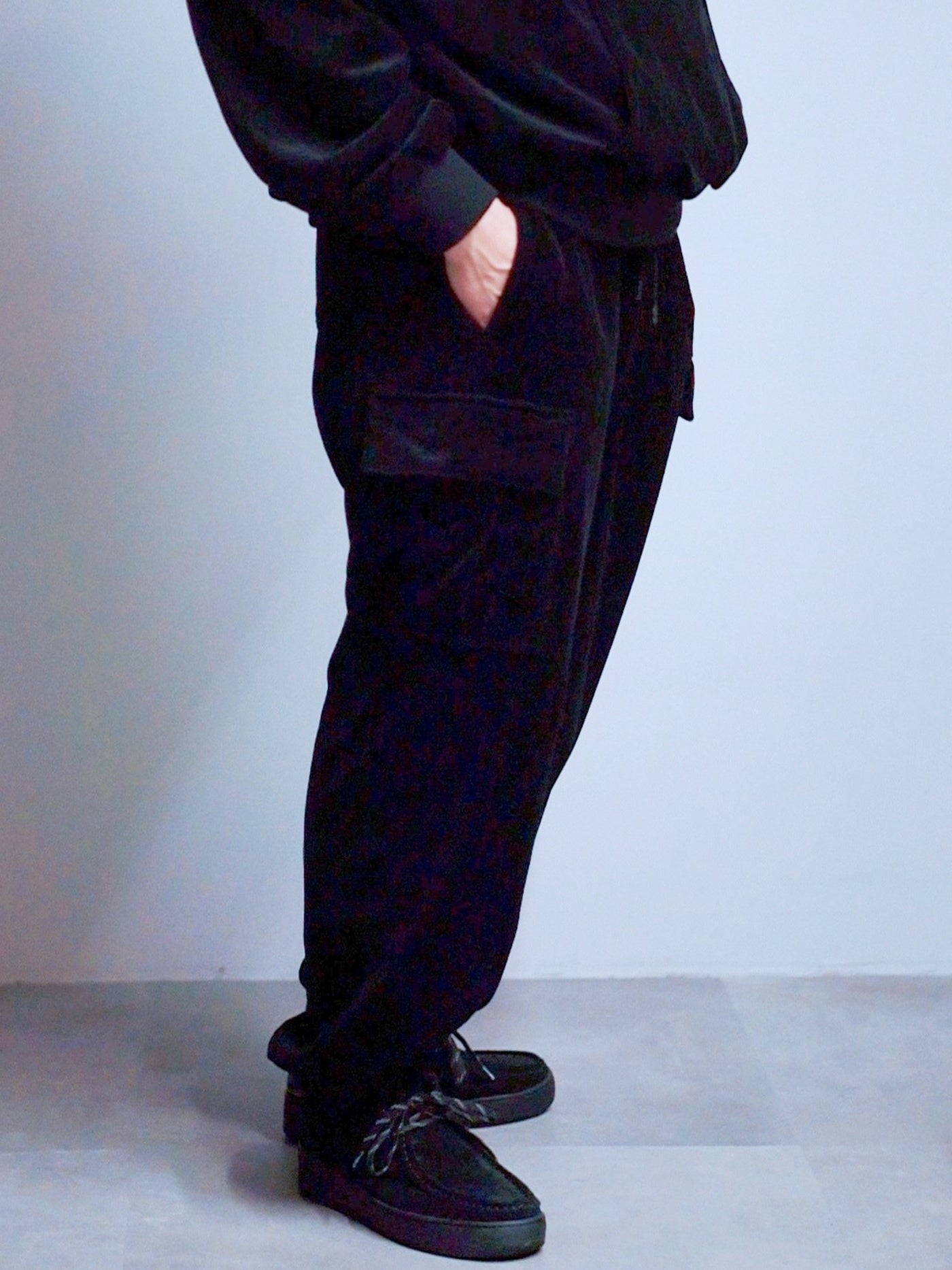 RADIALL | FLAGS - CARGO TRACK PANTS - Black