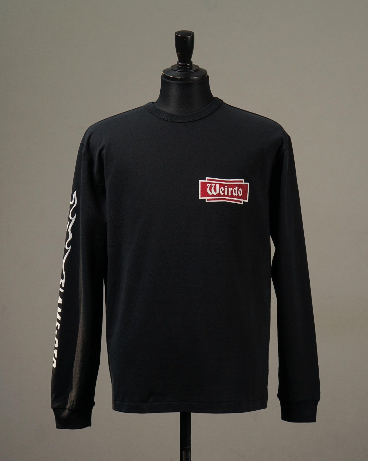 WEIRDO | FLAME - L/S T-SHIRTS - Black