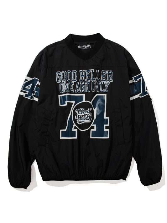 【1.24 (Sat) 12:00 Release】GOOD HELLER | NYLON FOOTBALL L/S T-SHIRT - Black