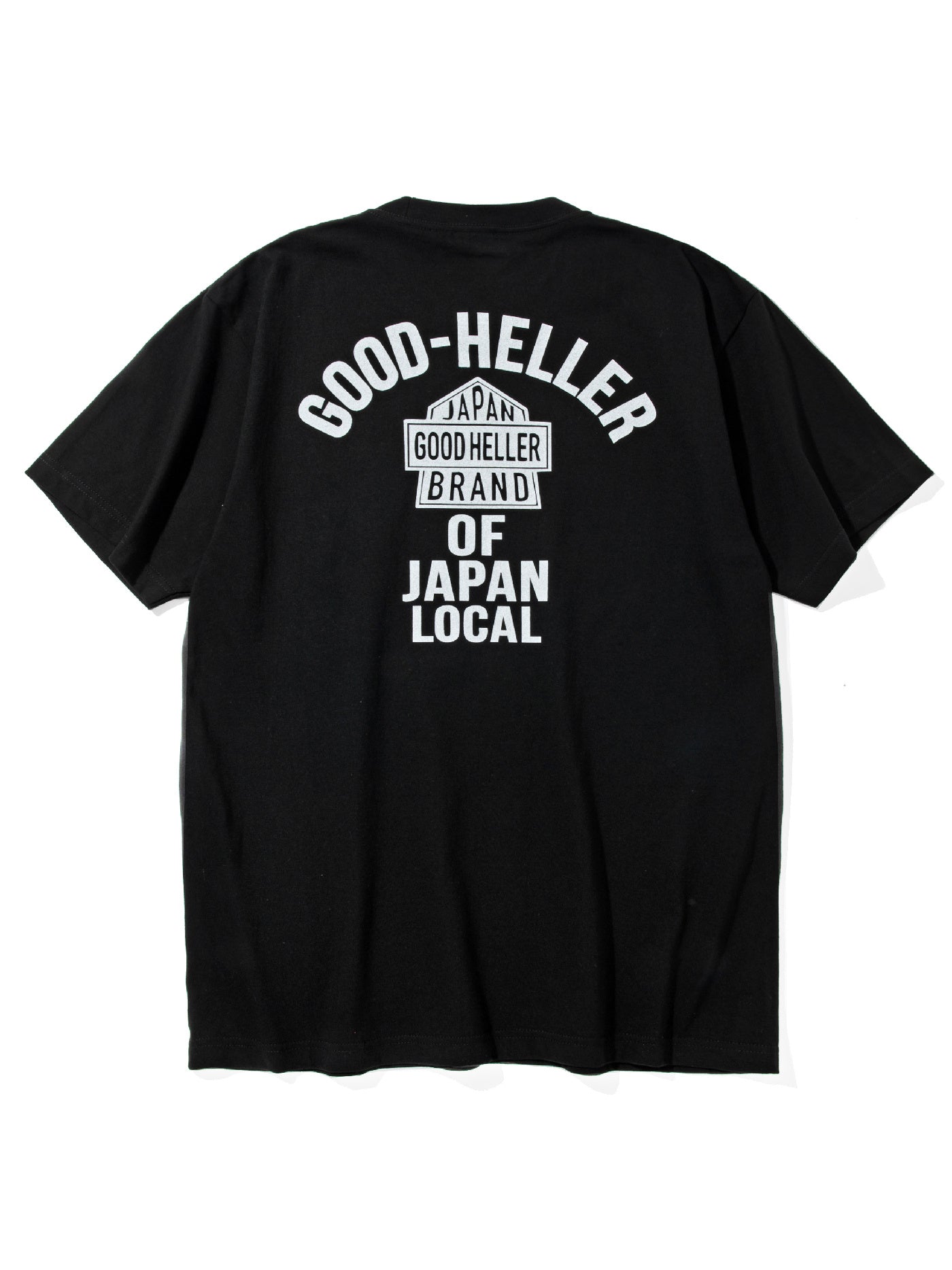 GOOD HELLER | SKULL&SNAKE AMERICAN LOGO T-SHIRT - Black
