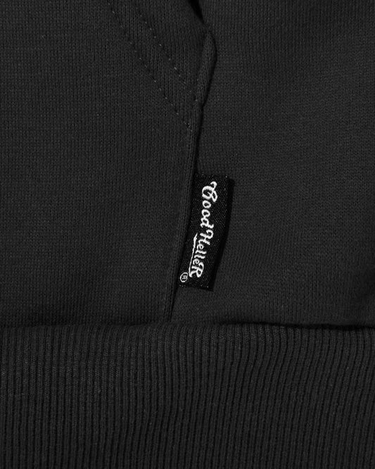 GOOD HELLER | HEAVY WEIGHT LOGO CREW SWEAT - Black