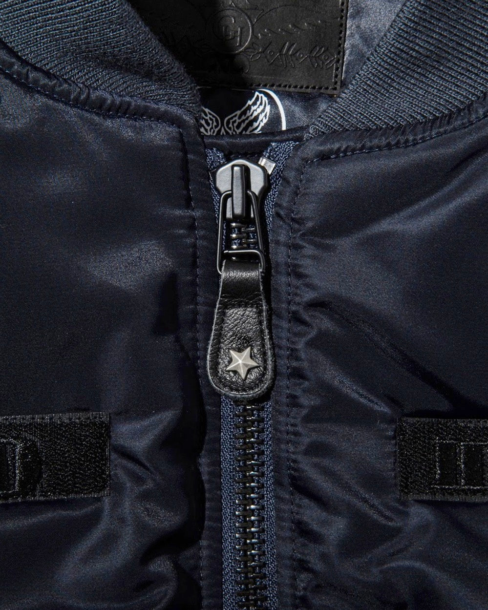 GOOD HELLER | GH WAPPEN MA-1 FLIGHT JACKET - Dark Navy