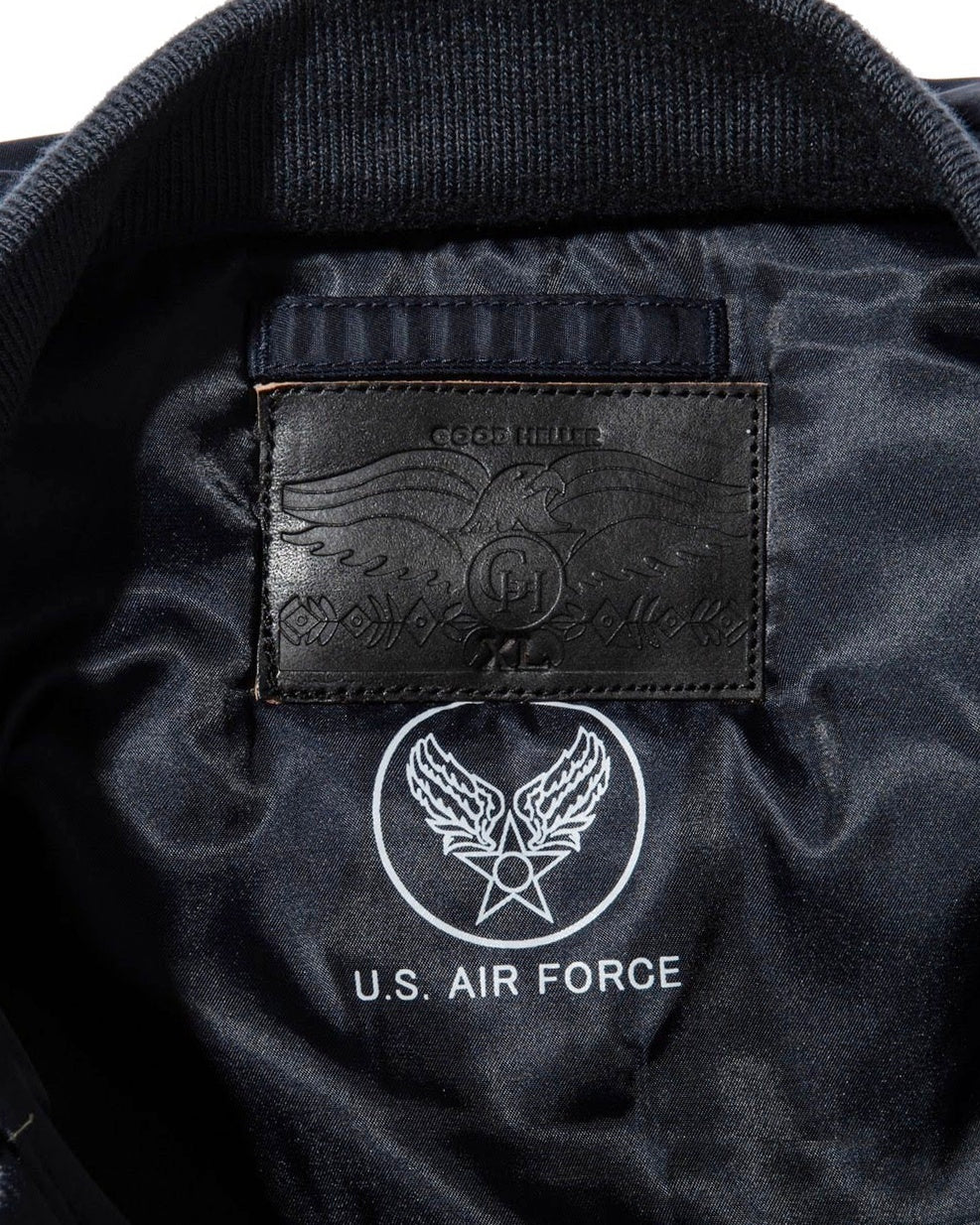 GOOD HELLER | GH WAPPEN MA-1 FLIGHT JACKET - Dark Navy