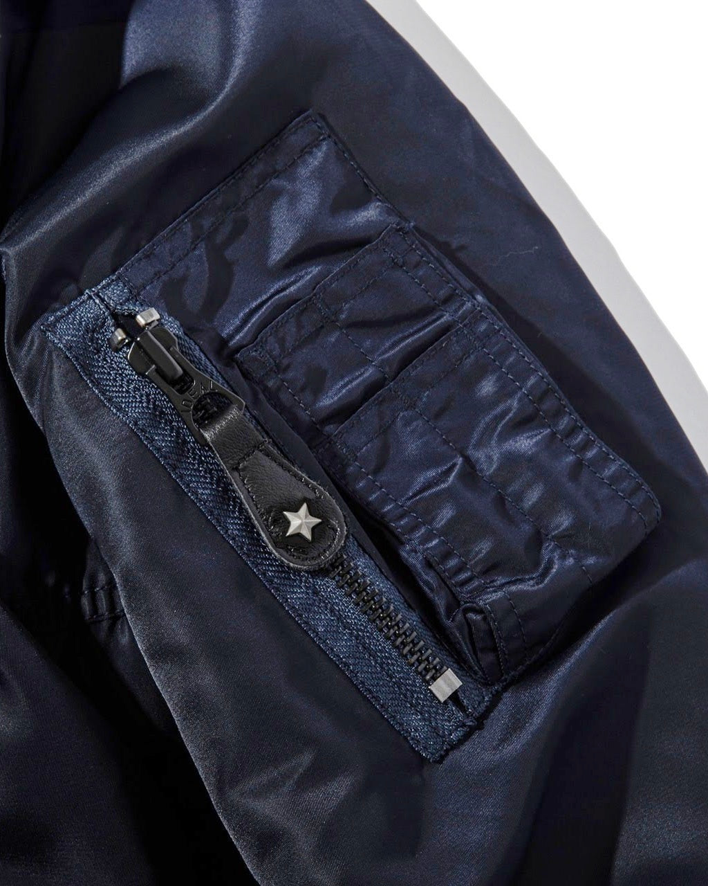 GOOD HELLER | GH WAPPEN MA-1 FLIGHT JACKET - Dark Navy