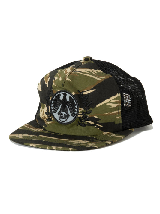 GOOD HELLER | US MILITARY WAPPEN LAUREL RIPSTOP MESHCAP - Camo
