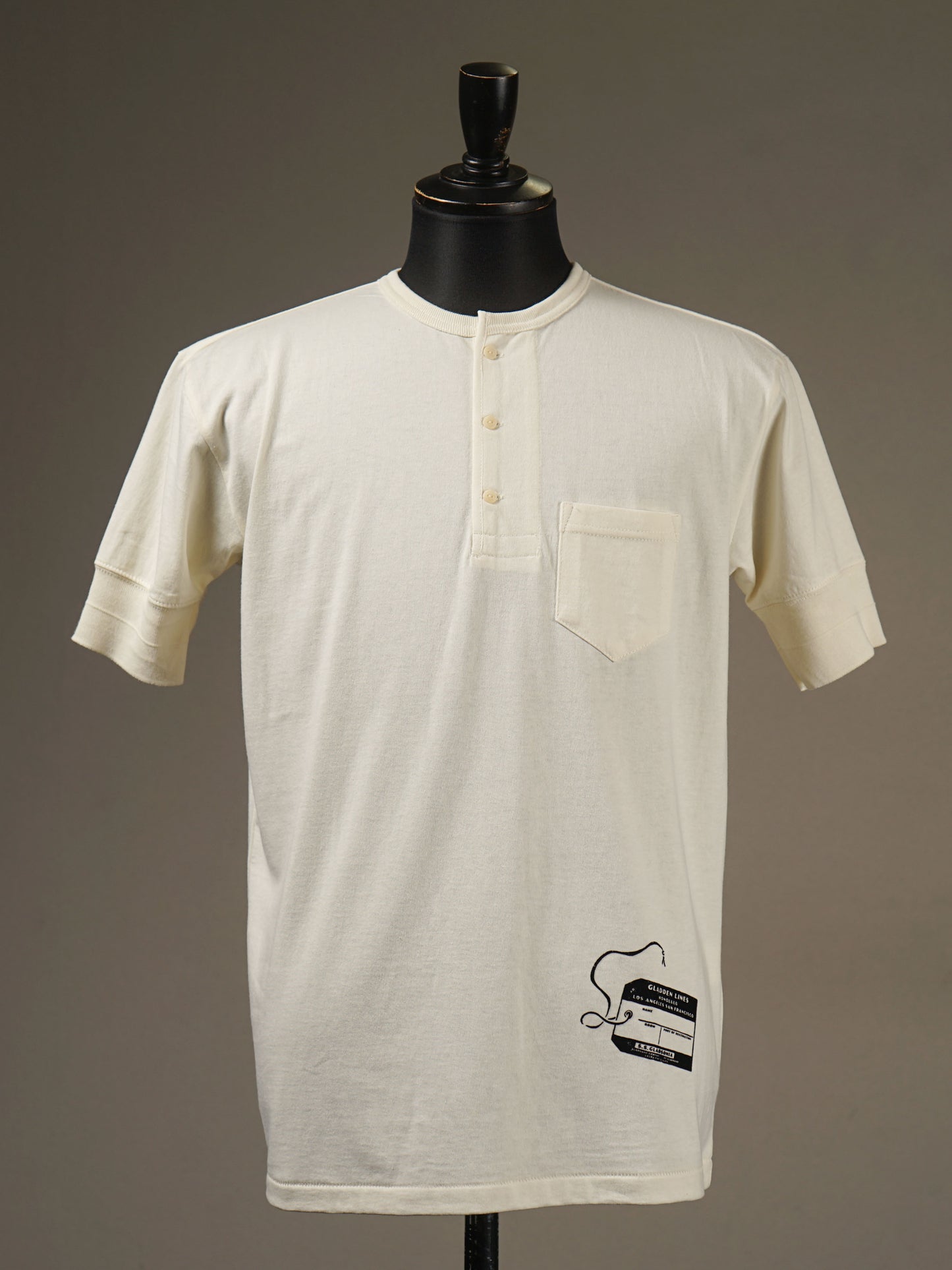【6.10 (Tue) Release】BY GLADHAND | GLADDEN LINES - S/S HENRY T-SHIRTS / BYGH5120 - White