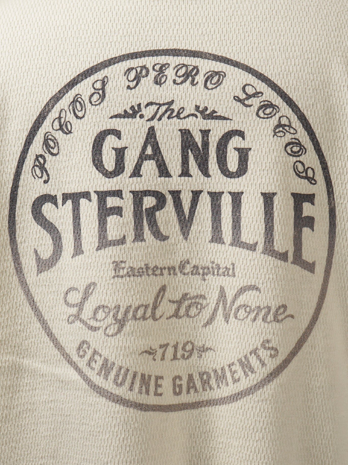 GANGSTERVILLE | CIRCLE SIG - L/S T-SHIRTS / GSV5311 - White/Black