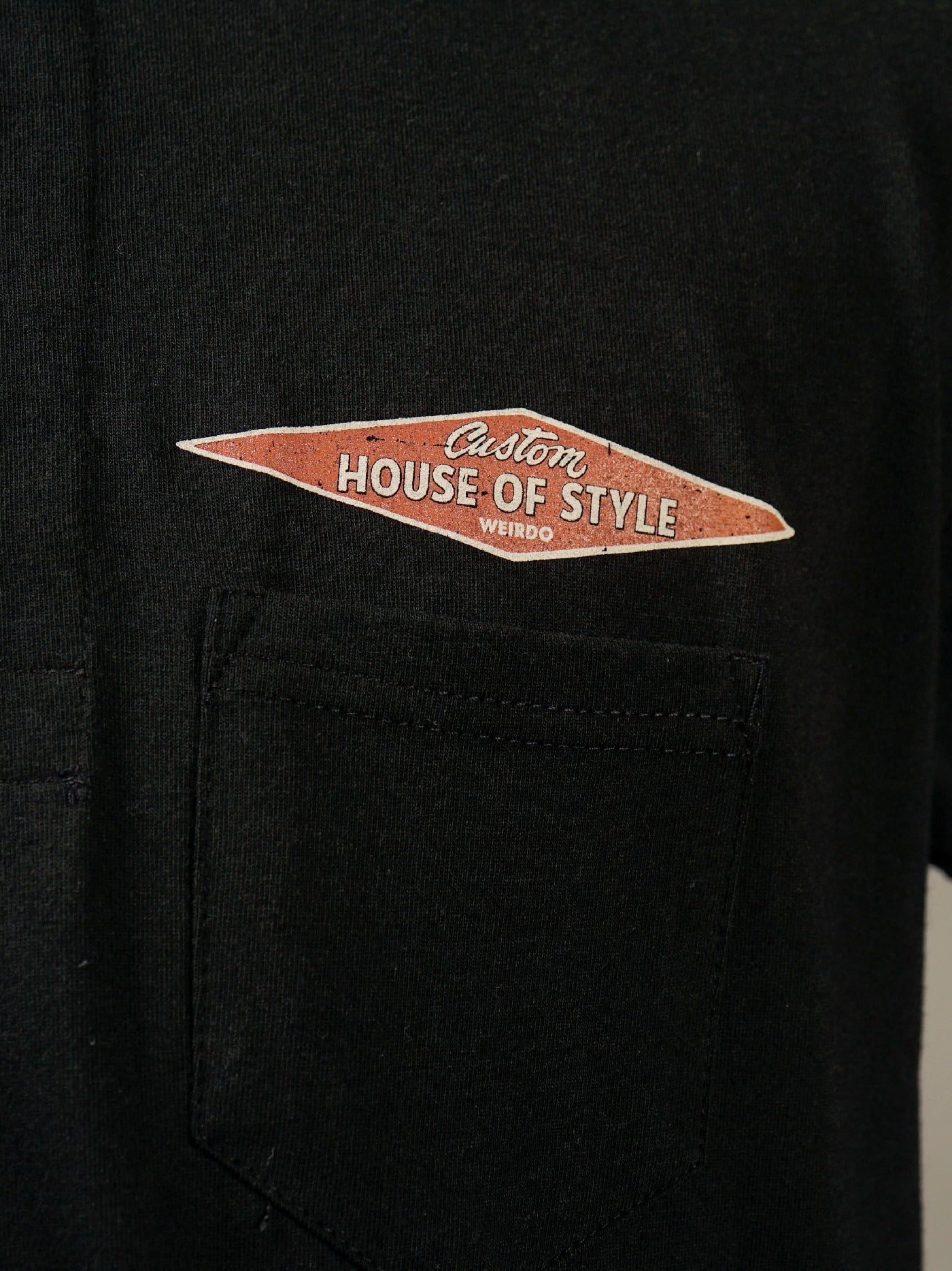 WEIRDO | WEIRDOS KUSTOM - S/S HENRY T-SHIRTS / WRD5125 - Black