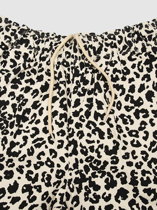 【11.23 (Sun) 12:00 Release】FLUTTER | Leopard Easy Pants - Ivory