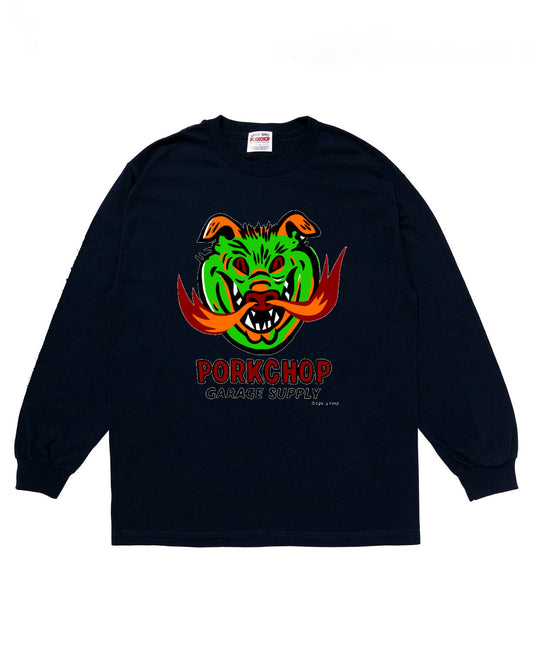 PORKCHOP | MASA SCULP L/S TEE A - Black