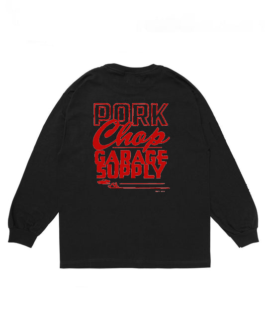 PORKCHOP | MASA SCULP L/S TEE A - Black