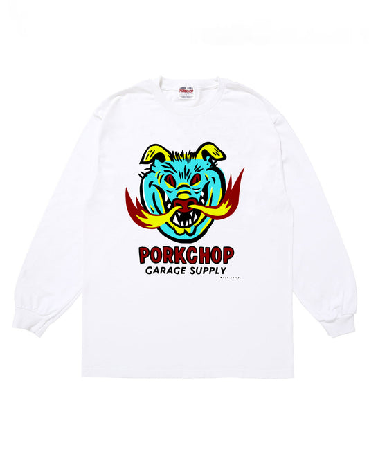 PORKCHOP | MASA SCULP L/S TEE A - White
