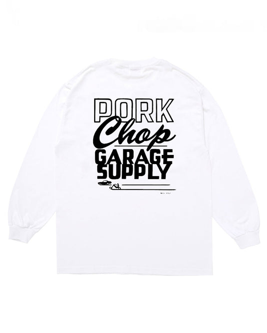 PORKCHOP | MASA SCULP L/S TEE A - White