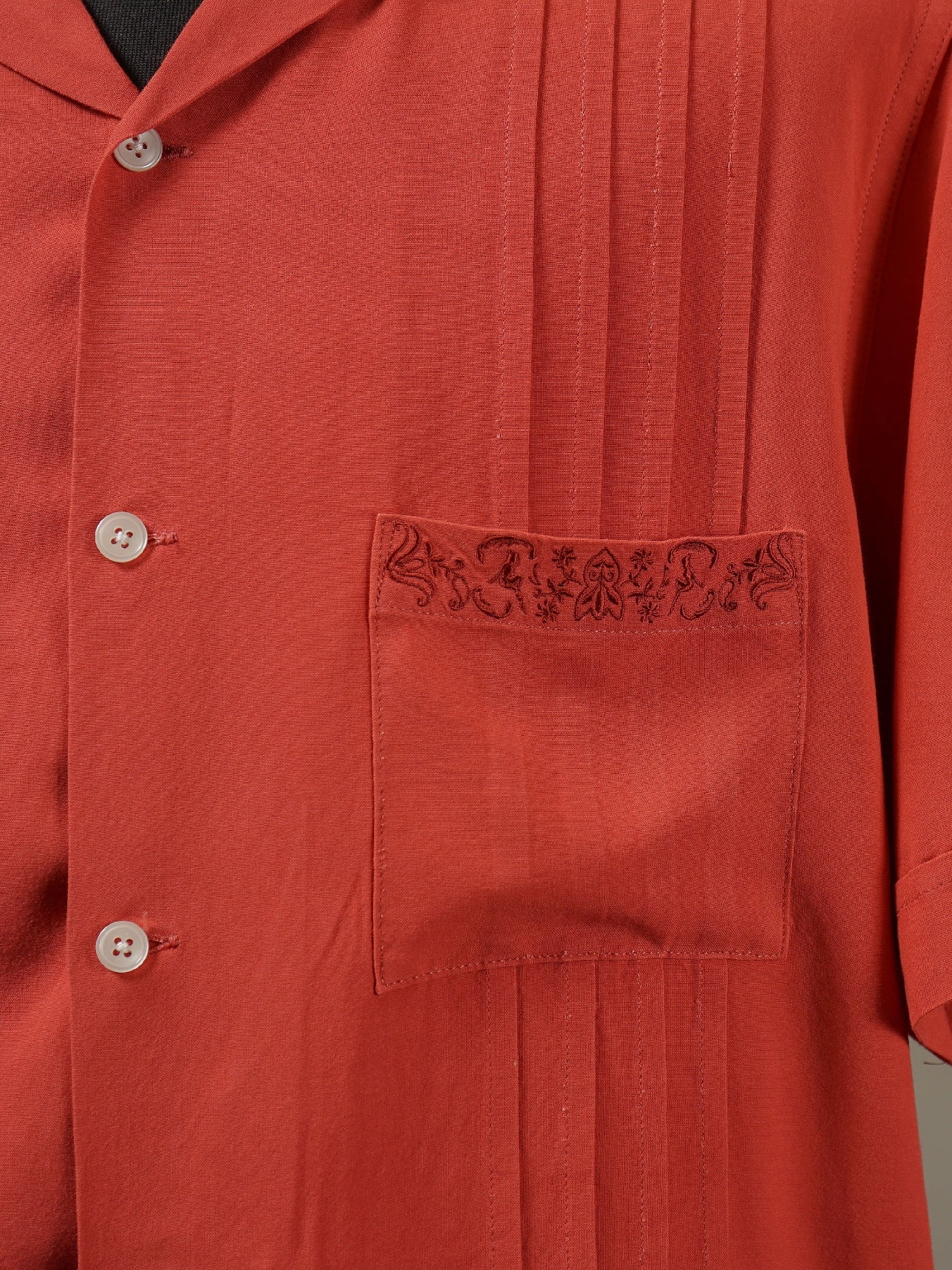GANGSTERVILLE | RIPTIDE CLUB - S/S GUAYABERA SHIRTS / GSV5114 - Orange