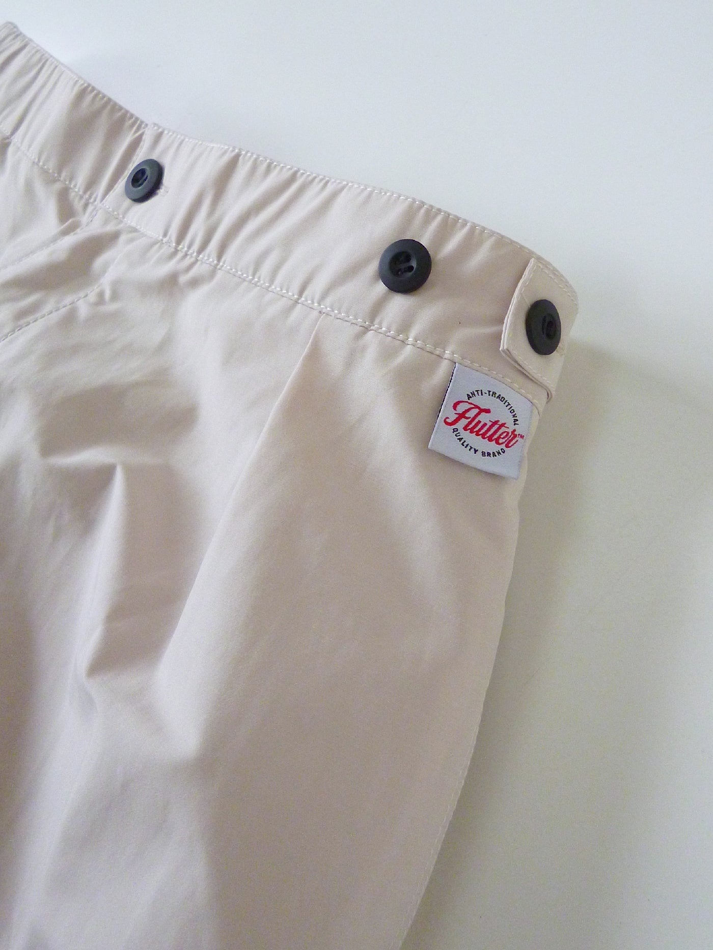 FLUTTER | T/C Track Cargo Pants - Light Beige