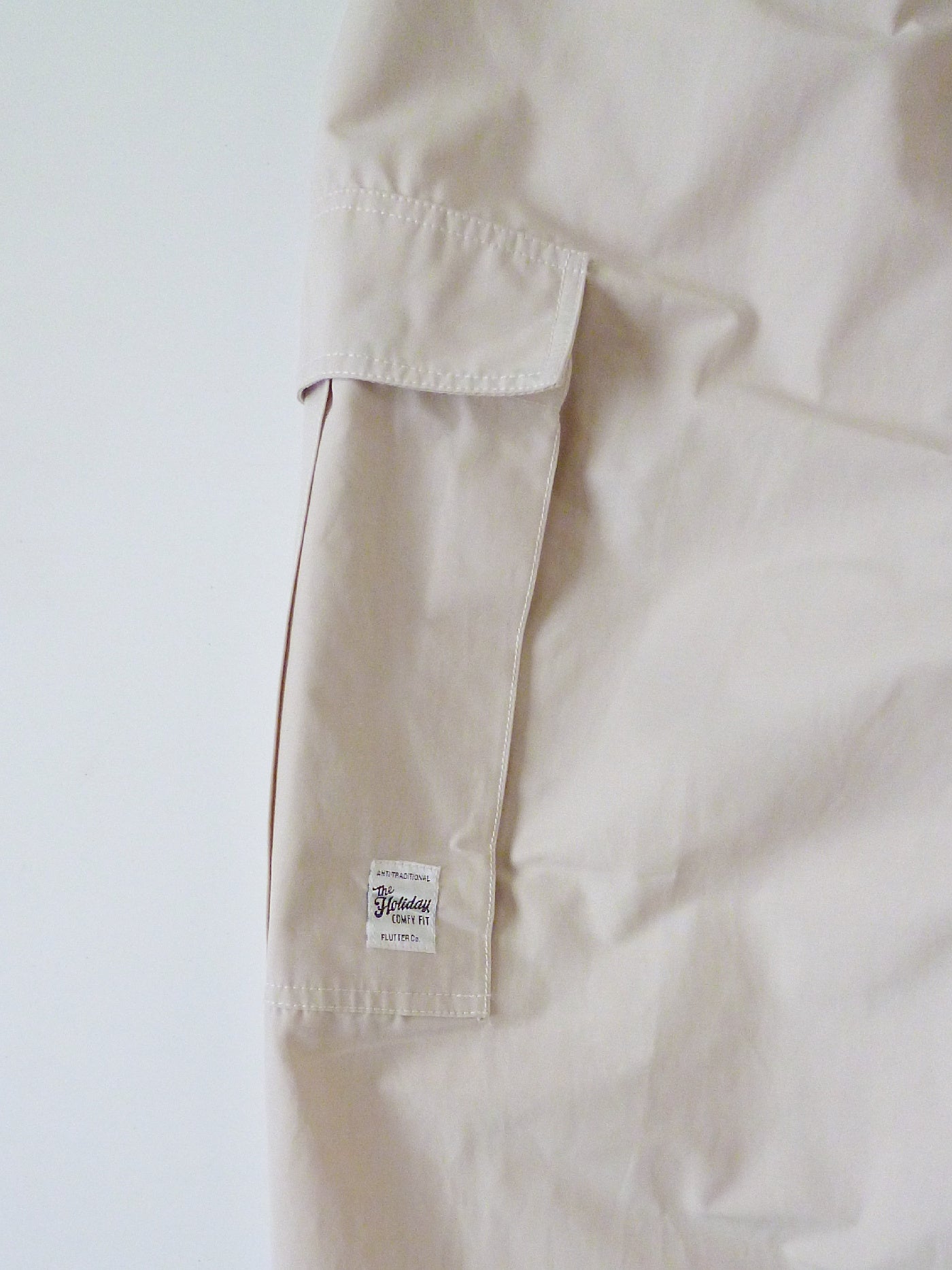 FLUTTER | T/C Track Cargo Pants - Light Beige