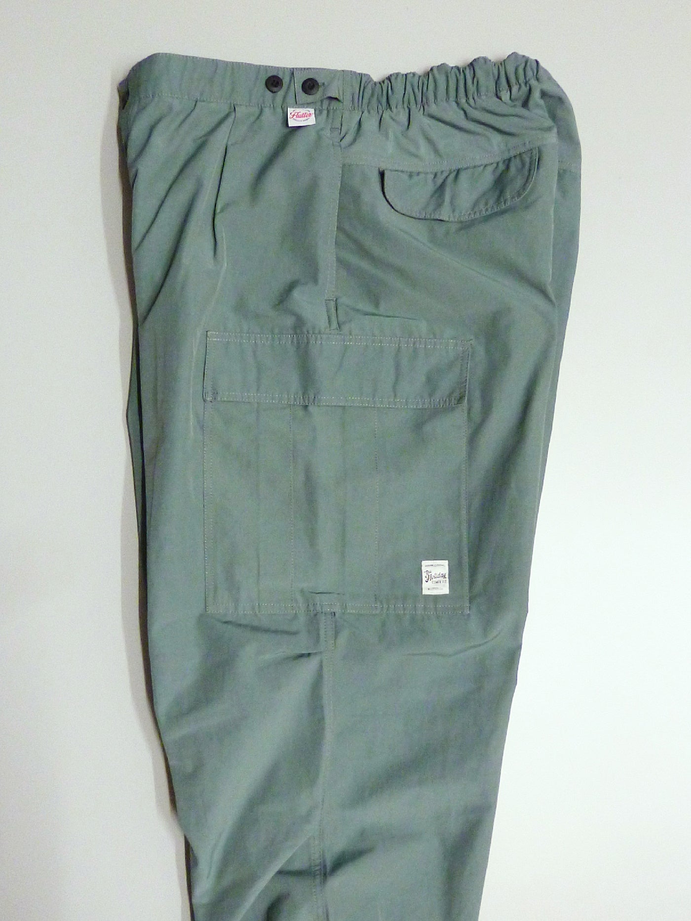 FLUTTER | T/C Track Cargo Pants - Blue Green